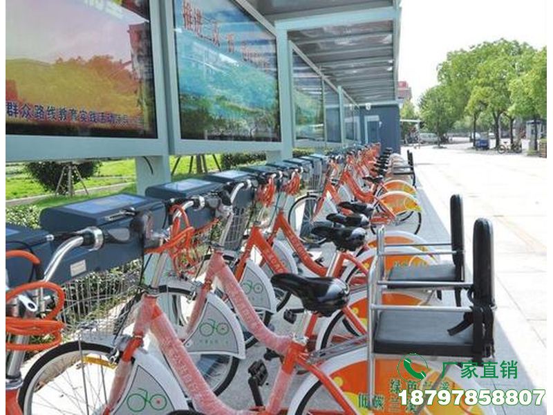 蒲城县城市中心智能共享单车候车棚
