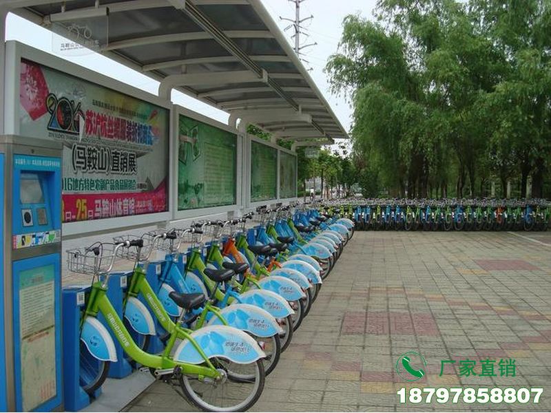 蒲城县智能共享自行车停放棚