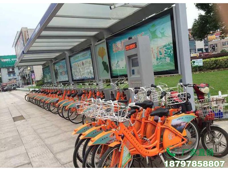 和硕县城市中心智能共享单车候车棚